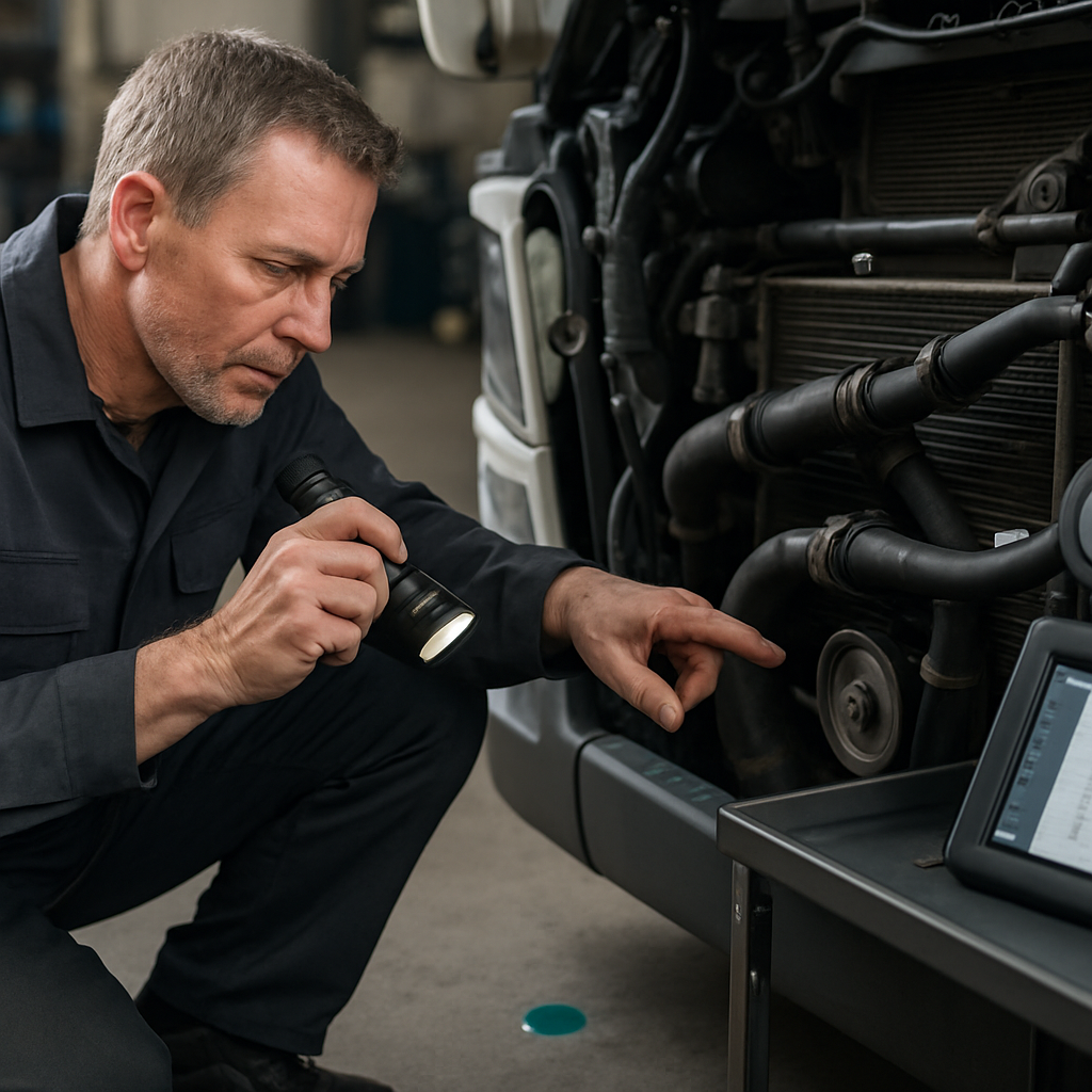 ACME Steel Co.: Kühlungssystem-Wartung und Lecksuche für LKW b1198f22 61b8 4457 aa3a c8e203534484